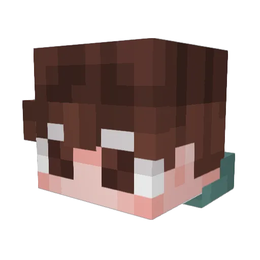 JackJackWhack Minecraft avatar head, 3D render