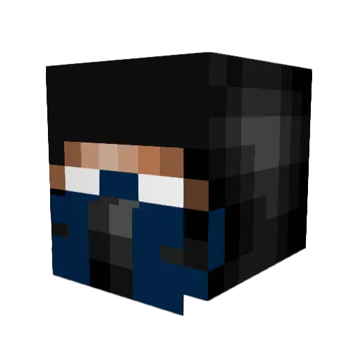 JackJames101 Minecraft avatar head, 3D render