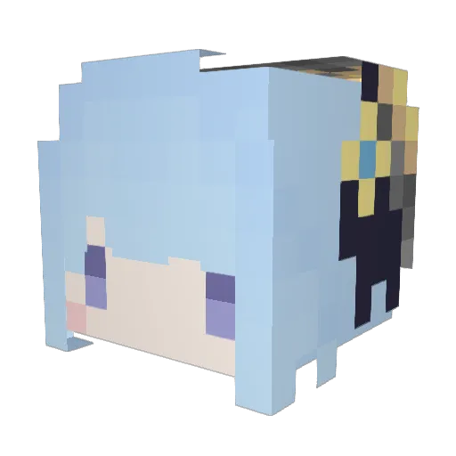JackKimrich Minecraft avatar head, 3D render