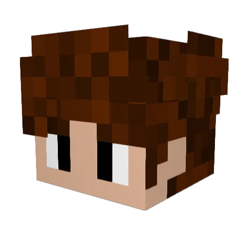 JackL_15 Minecraft avatar head, 3D render