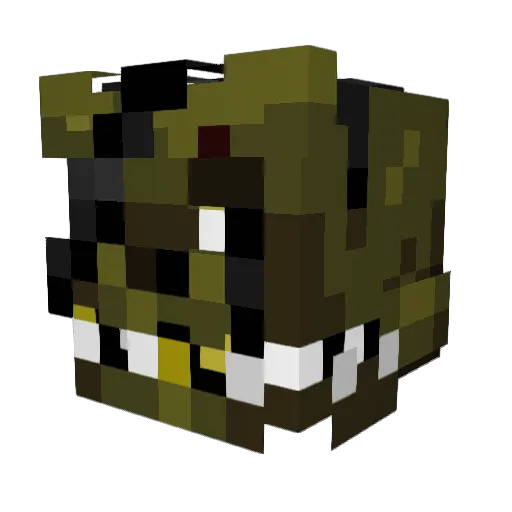 JackLeon2012 Minecraft avatar head, 3D render