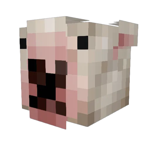 JackLeonHL Minecraft avatar head, 3D render