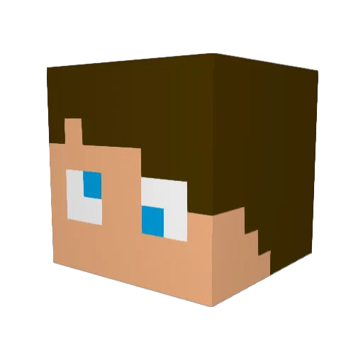 JackLoftus4 Minecraft avatar head, 3D render