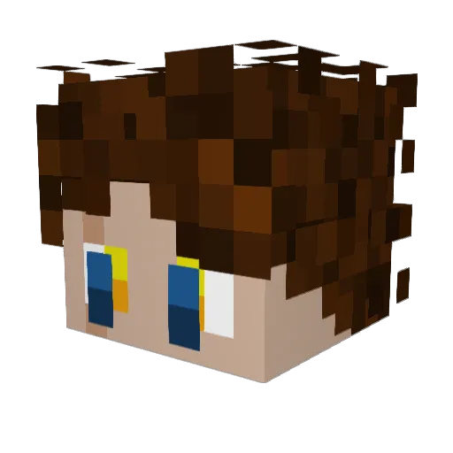 JackLyons69 Minecraft avatar head, 3D render