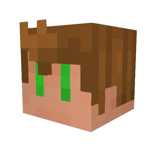 JackMaglc Minecraft avatar head, 3D render