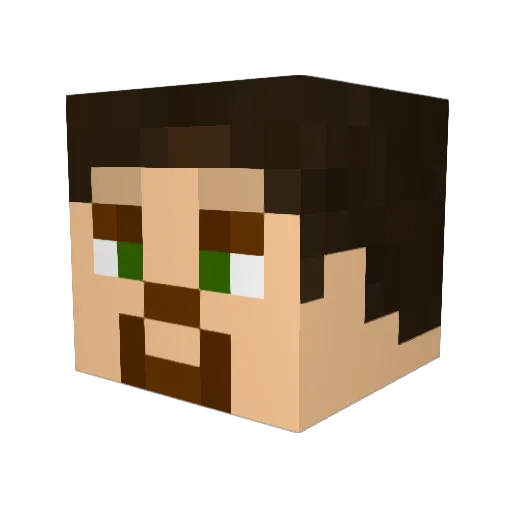 JackMan481 Minecraft avatar head, 3D render
