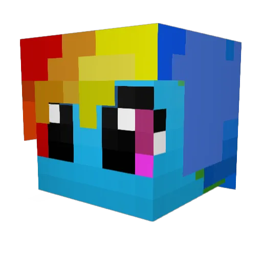 JackManSwag Minecraft avatar head, 3D render