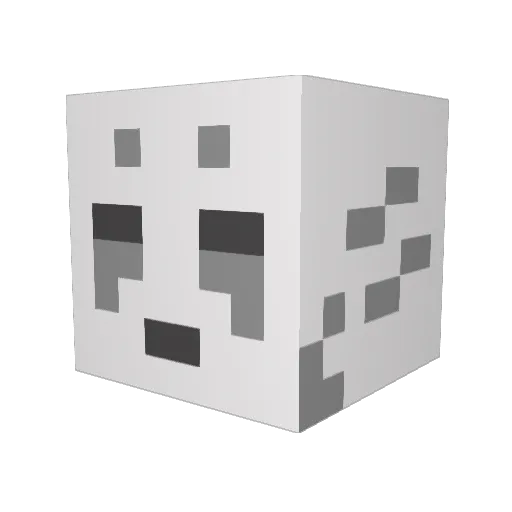 JackMehh Minecraft avatar head, 3D render