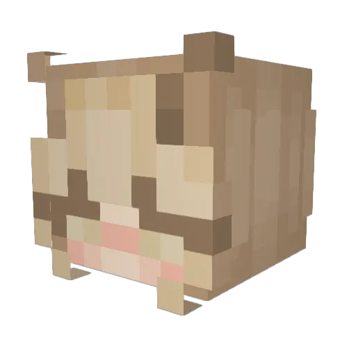JackNOfff Minecraft avatar head, 3D render
