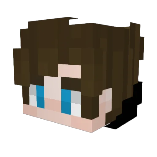 JackNats12 Minecraft avatar head, 3D render