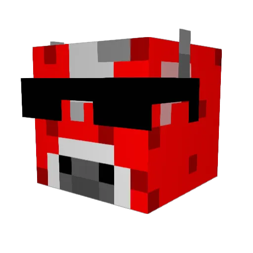 JackNuttid Minecraft avatar head, 3D render