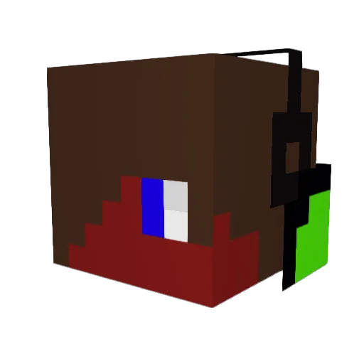 JackODavison Minecraft avatar head, 3D render