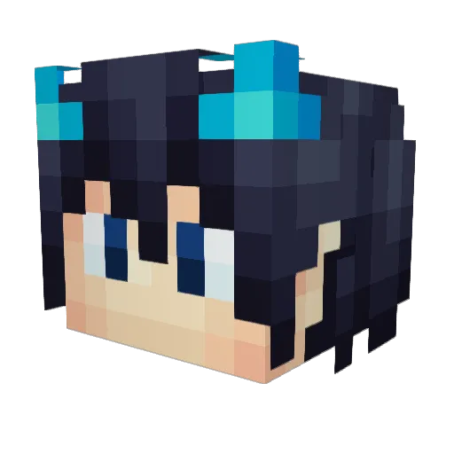 JackOfAxe Minecraft avatar head, 3D render