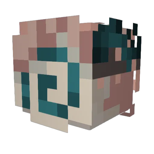 JackOfNoTradess Minecraft avatar head, 3D render