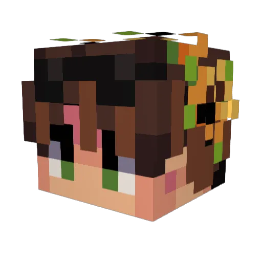 JackOfSwords Minecraft avatar head, 3D render
