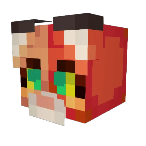JackOnN64 Minecraft avatar head, 3D render