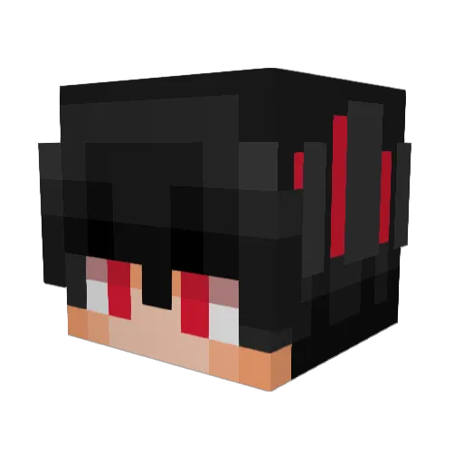 JackPiveeo Minecraft avatar head, 3D render