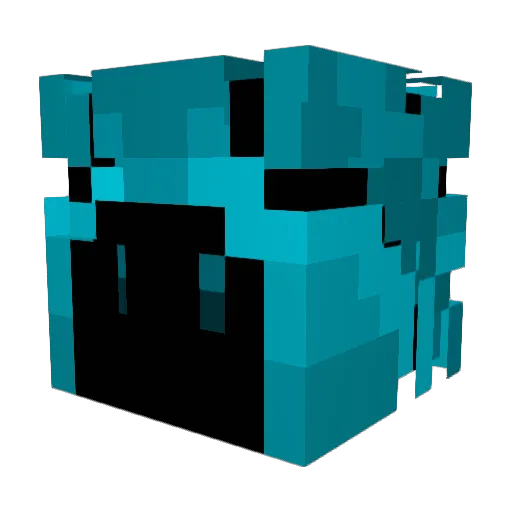 JackPix Minecraft avatar head, 3D render