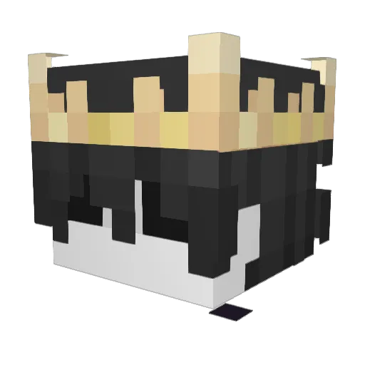 JackRay_ Minecraft avatar head, 3D render