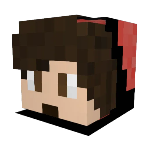 JackRoyan Minecraft avatar head, 3D render