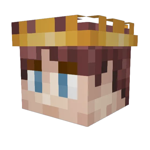 JackSchmid Minecraft avatar head, 3D render