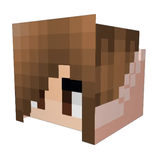 JackSkeleton01 Minecraft avatar head, 3D render