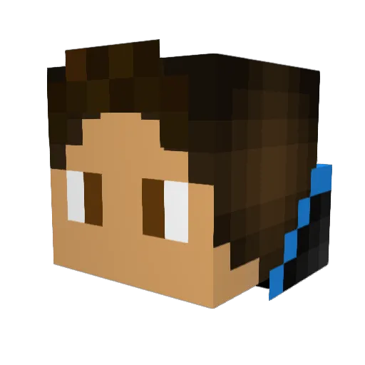 JackSlats35 Minecraft avatar head, 3D render