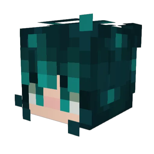 JackSparrow158 Minecraft avatar head, 3D render