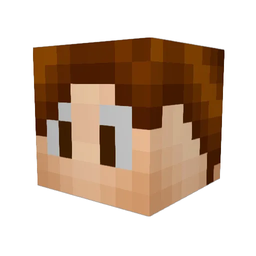 JackSteel0 Minecraft avatar head, 3D render
