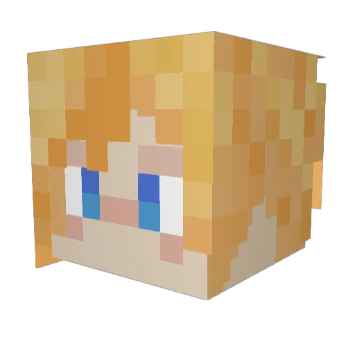 JackSwiffer Minecraft avatar head, 3D render