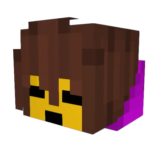 JackTBZ Minecraft avatar head, 3D render