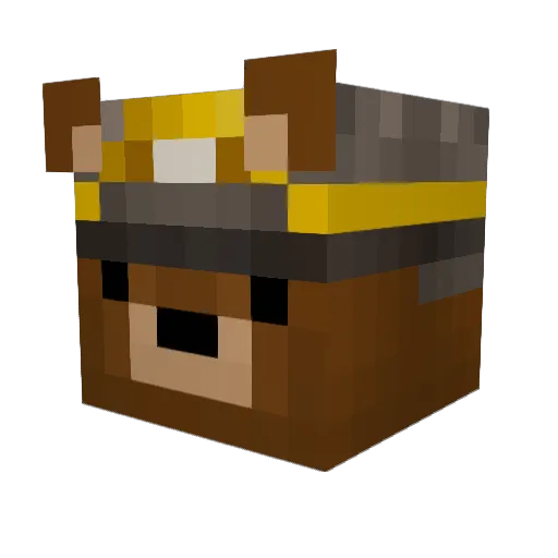 JackTFarmer Minecraft avatar head, 3D render