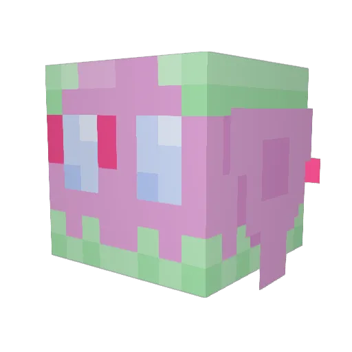 JackTasty Minecraft avatar head, 3D render