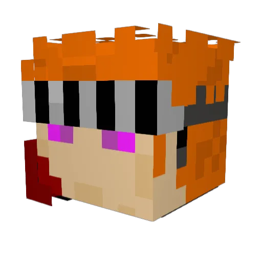 JackTheArtist0 Minecraft avatar head, 3D render