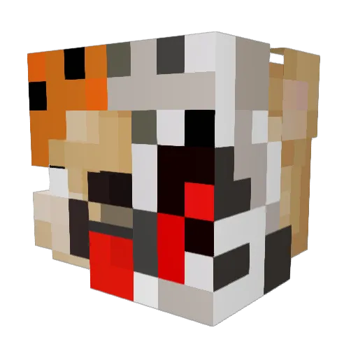 JackTheBigMac Minecraft avatar head, 3D render