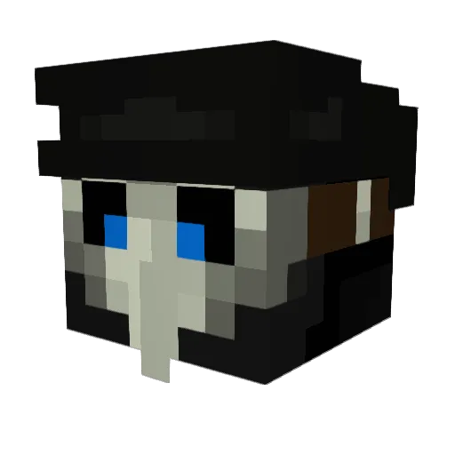 JackThePlague Minecraft avatar head, 3D render