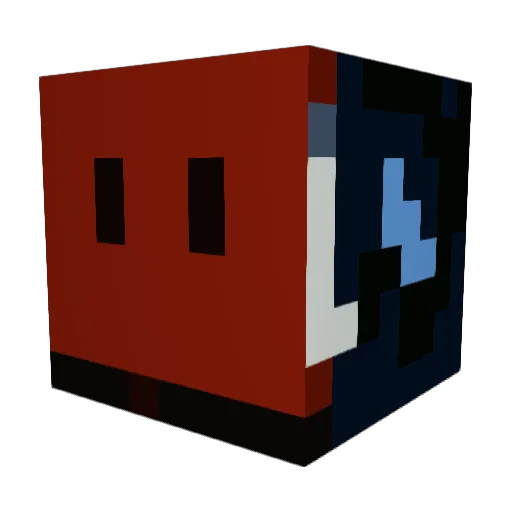 JackThePro Minecraft avatar head, 3D render
