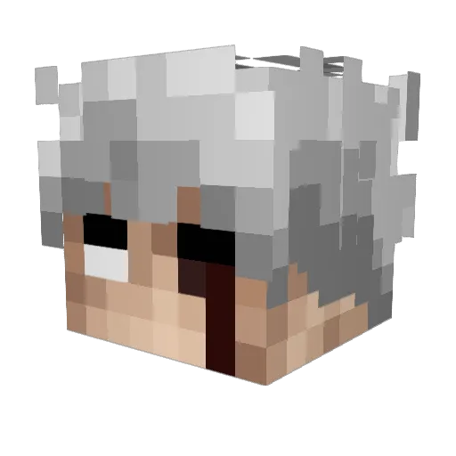 JackTheReaper23 Minecraft avatar head, 3D render