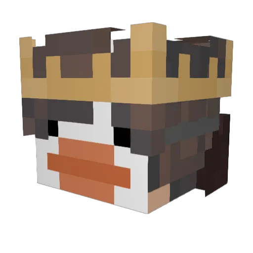 JackTheRyder2 Minecraft avatar head, 3D render