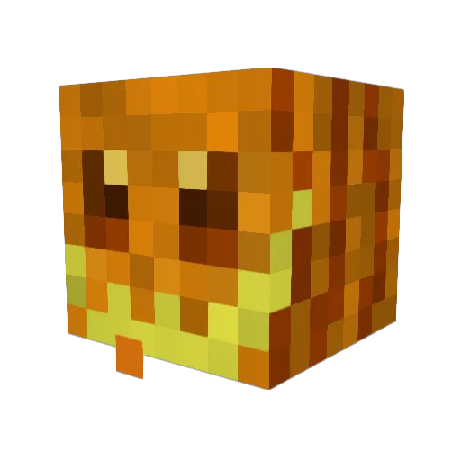 JackTheSaxophone Minecraft avatar head, 3D render
