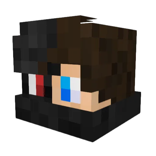 JackTheScorpion_ Minecraft avatar head, 3D render