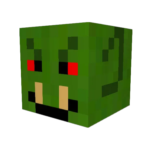 JackTripper_ Minecraft avatar head, 3D render