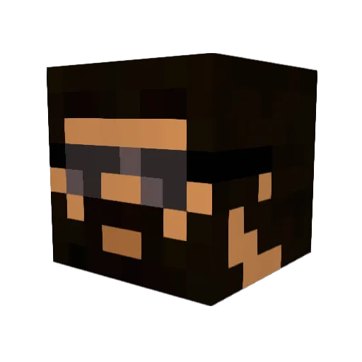 JackTurbo95 Minecraft avatar head, 3D render