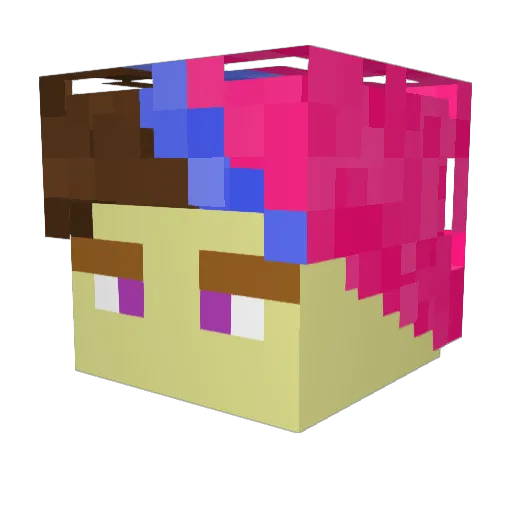 JackVSMC Minecraft avatar head, 3D render