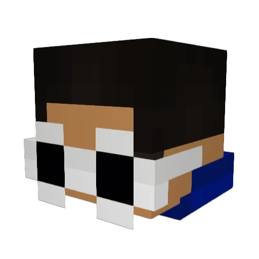 JackWasGone Minecraft avatar head, 3D render