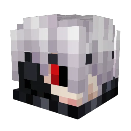 JackWasHere Minecraft avatar head, 3D render