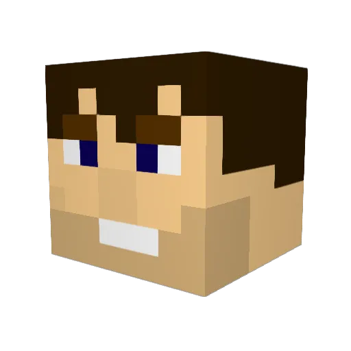JackWright267 Minecraft avatar head, 3D render