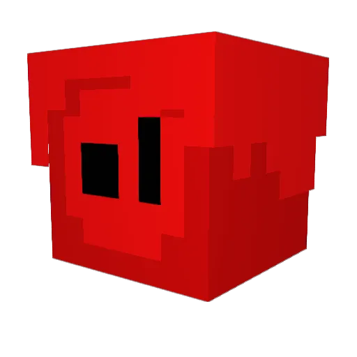 JackX5 Minecraft avatar head, 3D render