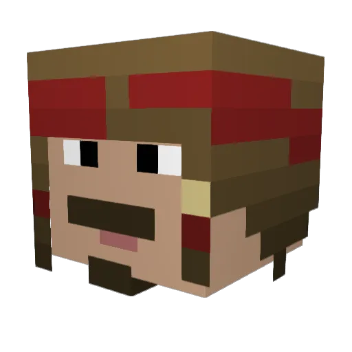 JackXReaper Minecraft avatar head, 3D render