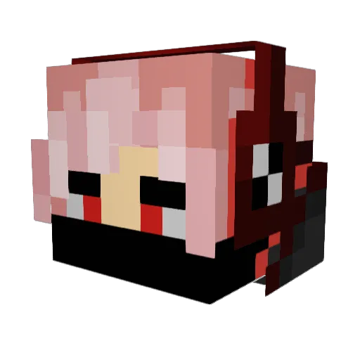 JackYalga Minecraft avatar head, 3D render